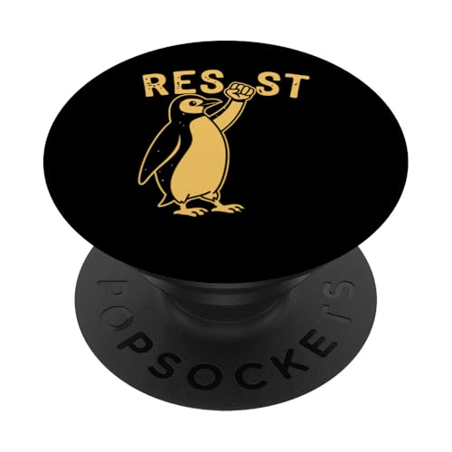 RESIST Pinguin – We Stand With Penguins – Lustiger süßer Pinguin PopSockets Klebender PopGrip RESIST Pinguin – We Stand With Penguins – Lustiger süßer Pinguin PopSockets Klebender PopGrip von Funny Resist We Stand With The Penguins