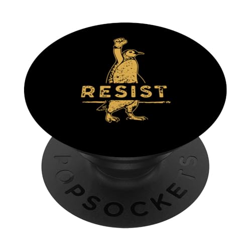 Wir stehen auf der Seite der Pinguine - RESIST Pinguin PopSockets Klebender PopGrip Wir stehen auf der Seite der Pinguine - RESIST Pinguin PopSockets Klebender PopGrip von Funny Resist We Stand With The Penguins