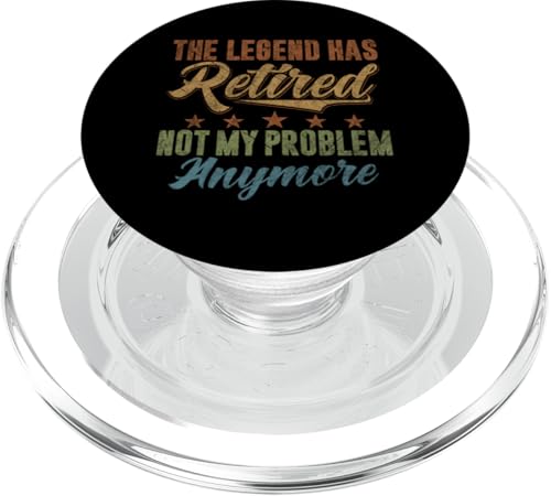 Die Legende ist im Ruhestand Nicht mehr mein Problem Vintage PopSockets PopGrip für MagSafe Die Legende ist im Ruhestand Nicht mehr mein Problem Vintage PopSockets PopGrip für MagSafe von Funny Retired Retirement Gifts Coworker Employee