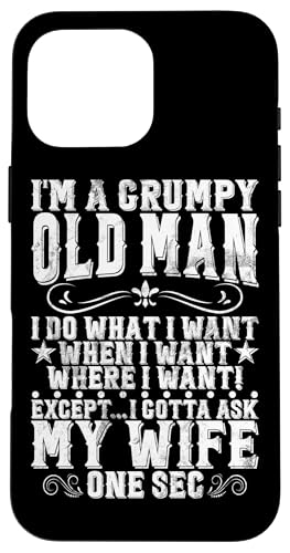 Ich bin ein mürrischer alter Mann, ich muss meine Frau nach ihrem Ruhestand fragen Retro Hülle für iPhone 16 Pro Max Ich bin ein mürrischer alter Mann, ich muss meine Frau nach ihrem Ruhestand fragen Retro Hülle für iPhone 16 Pro Max von Funny Retired Retirement Gifts Coworker Employee