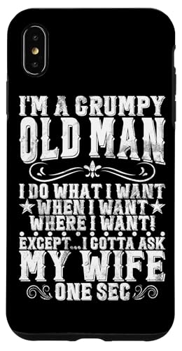 Ich bin ein mürrischer alter Mann, ich muss meine Frau nach ihrem Ruhestand fragen Retro Hülle für iPhone XS Max Ich bin ein mürrischer alter Mann, ich muss meine Frau nach ihrem Ruhestand fragen Retro Hülle für iPhone XS Max von Funny Retired Retirement Gifts Coworker Employee