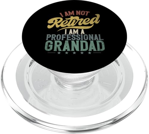 Ich bin nicht im Ruhestand, ich bin ein professioneller Opa im Ruhestand PopSockets PopGrip für MagSafe Ich bin nicht im Ruhestand, ich bin ein professioneller Opa im Ruhestand PopSockets PopGrip für MagSafe von Funny Retired Retirement Gifts Coworker Employee