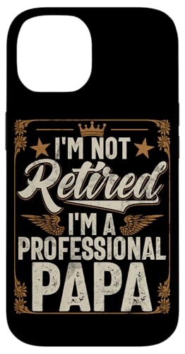 Ich bin nicht im Ruhestand, ich bin ein professioneller Papa, Ruhestand, Retro Hülle für iPhone 14 Ich bin nicht im Ruhestand, ich bin ein professioneller Papa, Ruhestand, Retro Hülle für iPhone 14 von Funny Retired Retirement Gifts Coworker Employee