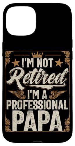 Ich bin nicht im Ruhestand, ich bin ein professioneller Papa, Ruhestand, Retro Hülle für iPhone 15 Plus Ich bin nicht im Ruhestand, ich bin ein professioneller Papa, Ruhestand, Retro Hülle für iPhone 15 Plus von Funny Retired Retirement Gifts Coworker Employee