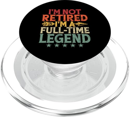 Ich bin nicht im Ruhestand Ich bin eine Vollzeitlegende Senior Retired Life PopSockets PopGrip für MagSafe Ich bin nicht im Ruhestand Ich bin eine Vollzeitlegende Senior Retired Life PopSockets PopGrip für MagSafe von Funny Retired Retirement Gifts Coworker Employee