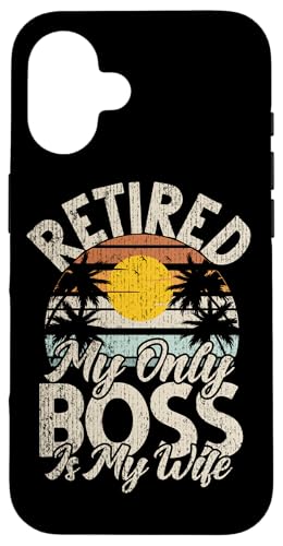 Im Ruhestand, mein einziger Chef ist meine Frau, Ruhestand, Lustiger Opa Hülle für iPhone 16 Im Ruhestand, mein einziger Chef ist meine Frau, Ruhestand, Lustiger Opa Hülle für iPhone 16 von Funny Retired Retirement Gifts Coworker Employee
