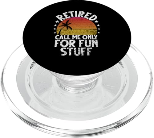 Ruhestift/Call Me Only For Fun Stuff Lustiges Ruhestands-Retro-Design PopSockets PopGrip für MagSafe Ruhestift/Call Me Only For Fun Stuff Lustiges Ruhestands-Retro-Design PopSockets PopGrip für MagSafe von Funny Retired Retirement Gifts Coworker Employee