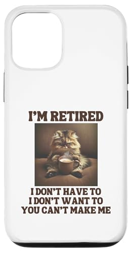 I'm Retired Lustige Persische Katze Kaffeeliebhaber Ruhestand Hülle für iPhone 12/12 Pro I'm Retired Lustige Persische Katze Kaffeeliebhaber Ruhestand Hülle für iPhone 12/12 Pro von Funny Retirement Gifts