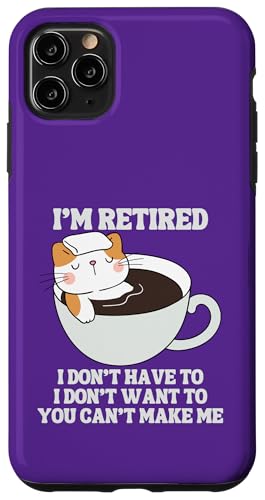 I'm Retired Lustiger Katzenpool Whirlpool Kaffee Ruhestand Hülle für iPhone 11 Pro Max I'm Retired Lustiger Katzenpool Whirlpool Kaffee Ruhestand Hülle für iPhone 11 Pro Max von Funny Retirement Gifts