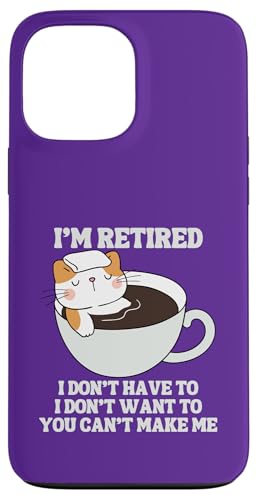 I'm Retired Lustiger Katzenpool Whirlpool Kaffee Ruhestand Hülle für iPhone 13 Pro Max I'm Retired Lustiger Katzenpool Whirlpool Kaffee Ruhestand Hülle für iPhone 13 Pro Max von Funny Retirement Gifts