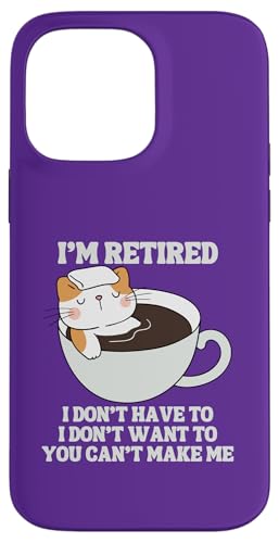 I'm Retired Lustiger Katzenpool Whirlpool Kaffee Ruhestand Hülle für iPhone 14 Pro Max I'm Retired Lustiger Katzenpool Whirlpool Kaffee Ruhestand Hülle für iPhone 14 Pro Max von Funny Retirement Gifts