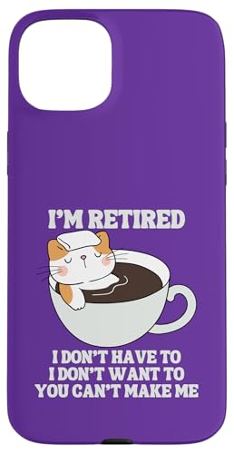 I'm Retired Lustiger Katzenpool Whirlpool Kaffee Ruhestand Hülle für iPhone 15 Plus I'm Retired Lustiger Katzenpool Whirlpool Kaffee Ruhestand Hülle für iPhone 15 Plus von Funny Retirement Gifts