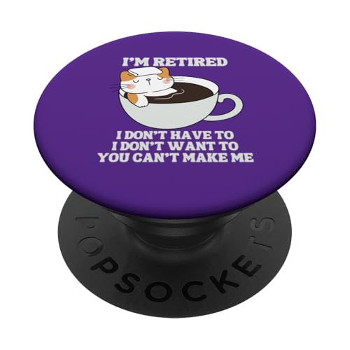 I'm Retired Lustiger Katzenpool Whirlpool Kaffee Ruhestand PopSockets Klebender PopGrip I'm Retired Lustiger Katzenpool Whirlpool Kaffee Ruhestand PopSockets Klebender PopGrip von Funny Retirement Gifts