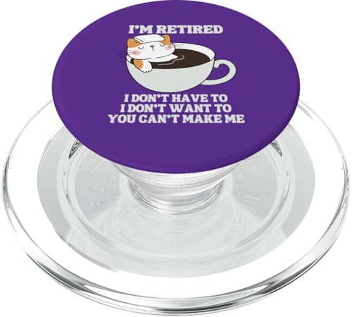 I'm Retired Lustiger Katzenpool Whirlpool Kaffee Ruhestand PopSockets PopGrip für MagSafe I'm Retired Lustiger Katzenpool Whirlpool Kaffee Ruhestand PopSockets PopGrip für MagSafe von Funny Retirement Gifts