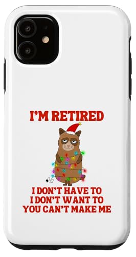 I'm Retired Weihnachtsbeleuchtung Katze Ruhestand Hülle für iPhone 11 I'm Retired Weihnachtsbeleuchtung Katze Ruhestand Hülle für iPhone 11 von Funny Retirement Gifts