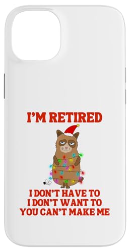 I'm Retired Weihnachtsbeleuchtung Katze Ruhestand Hülle für iPhone 14 Plus I'm Retired Weihnachtsbeleuchtung Katze Ruhestand Hülle für iPhone 14 Plus von Funny Retirement Gifts
