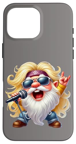 Cool Rockin Dad Gnome Grandpa Graphic With Rocker Hands Hülle für iPhone 16 Pro Max Cool Rockin Dad Gnome Grandpa Graphic With Rocker Hands Hülle für iPhone 16 Pro Max von Funny Rocker Gifts For Women & Men Hardrock Gnome