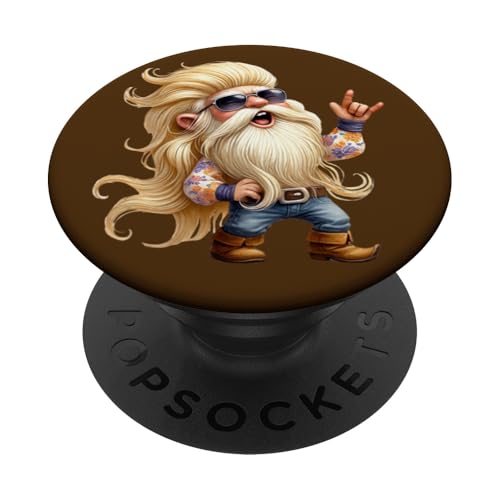 Hardrock Gnome Dad In Hippie Rocker Clothing Love Rock Music PopSockets Klebender PopGrip Hardrock Gnome Dad In Hippie Rocker Clothing Love Rock Music PopSockets Klebender PopGrip von Funny Rocker Gifts For Women & Men Hardrock Gnome