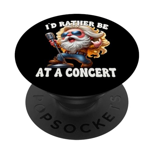 Hardrock Gnome With Rocker Hands Id Rather Be At A Concert PopSockets Klebender PopGrip Hardrock Gnome With Rocker Hands Id Rather Be At A Concert PopSockets Klebender PopGrip von Funny Rocker Gifts For Women & Men Hardrock Gnome