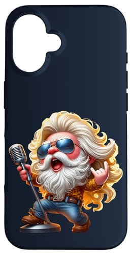 Hardrock Singer Gnome Dad Hippie Rock Decor For Rocker Mom Hülle für iPhone 16 Hardrock Singer Gnome Dad Hippie Rock Decor For Rocker Mom Hülle für iPhone 16 von Funny Rocker Gifts For Women & Men Hardrock Gnome