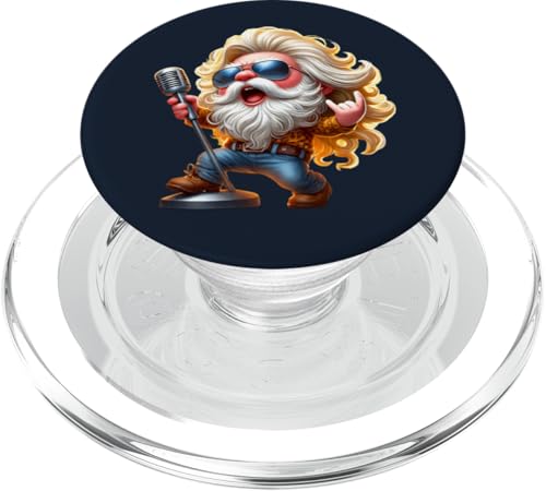 Hardrock Singer Gnome Dad Hippie Rock Decor For Rocker Mom PopSockets PopGrip für MagSafe Hardrock Singer Gnome Dad Hippie Rock Decor For Rocker Mom PopSockets PopGrip für MagSafe von Funny Rocker Gifts For Women & Men Hardrock Gnome
