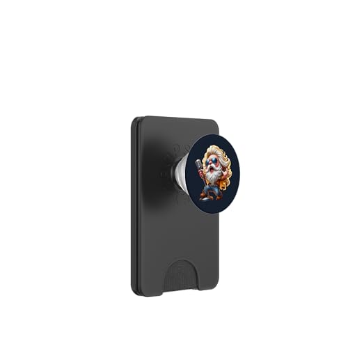 Hardrock Singer Gnome Dad Hippie Rock Decor For Rocker Mom PopSockets PopWallet für MagSafe Hardrock Singer Gnome Dad Hippie Rock Decor For Rocker Mom PopSockets PopWallet für MagSafe von Funny Rocker Gifts For Women & Men Hardrock Gnome