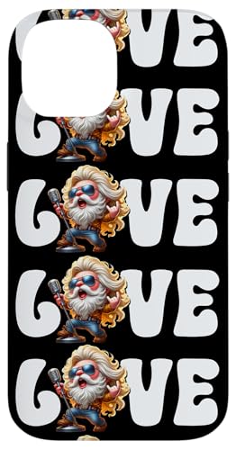 Love Rock Harderock Gnome With Rocker Hands For Singing Dad Hülle für iPhone 14 von Funny Rocker Gifts For Women & Men Hardrock Gnome