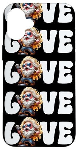 Love Rock Harderock Gnome With Rocker Hands For Singing Dad Hülle für iPhone 16 Plus Love Rock Harderock Gnome With Rocker Hands For Singing Dad Hülle für iPhone 16 Plus von Funny Rocker Gifts For Women & Men Hardrock Gnome