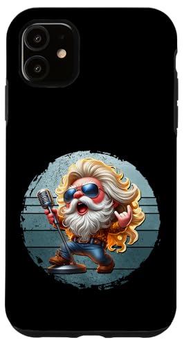 Retro Hippie Gnome Dad With Rocker Hands Vintage Rockstar Hülle für iPhone 11 Retro Hippie Gnome Dad With Rocker Hands Vintage Rockstar Hülle für iPhone 11 von Funny Rocker Gifts For Women & Men Hardrock Gnome