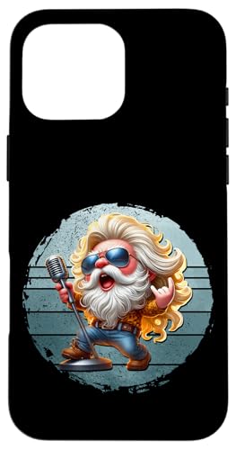 Retro Hippie Gnome Dad With Rocker Hands Vintage Rockstar Hülle für iPhone 16 Pro Max Retro Hippie Gnome Dad With Rocker Hands Vintage Rockstar Hülle für iPhone 16 Pro Max von Funny Rocker Gifts For Women & Men Hardrock Gnome