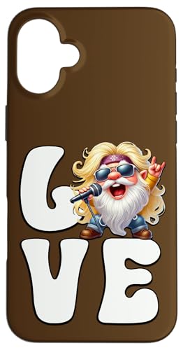 Rocker Teacher Gnome Graphic For Women And Men Who Love Rock Hülle für iPhone 16 Plus Rocker Teacher Gnome Graphic For Women And Men Who Love Rock Hülle für iPhone 16 Plus von Funny Rocker Gifts For Women & Men Hardrock Gnome