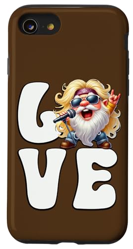 Rocker Teacher Gnome Graphic For Women And Men Who Love Rock Hülle für iPhone SE (2020) / 7 / 8 von Funny Rocker Gifts For Women & Men Hardrock Gnome