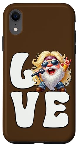 Rocker Teacher Gnome Graphic For Women And Men Who Love Rock Hülle für iPhone XR von Funny Rocker Gifts For Women & Men Hardrock Gnome