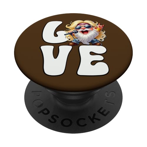 Rocker Teacher Gnome Graphic For Women And Men Who Love Rock PopSockets Klebender PopGrip Rocker Teacher Gnome Graphic For Women And Men Who Love Rock PopSockets Klebender PopGrip von Funny Rocker Gifts For Women & Men Hardrock Gnome