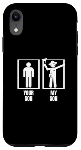 Dein Sohn, mein Sohn, Papa, Vater, Mama, Lustiger Safari-Reiseleiter Hülle für iPhone XR von Funny Safari Tour Guide Outfit