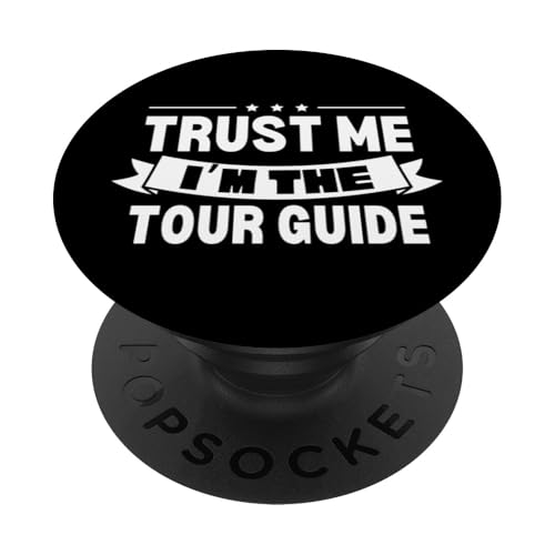 I'm The Tour Guide Lustiger Reiseführer Safari Touristenführer PopSockets Klebender PopGrip von Funny Safari Tour Guide Outfit