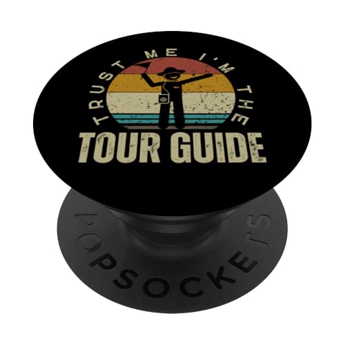 I'm The Tour Guide Lustiger Reiseführer Safari Touristenführer PopSockets Klebender PopGrip von Funny Safari Tour Guide Outfit