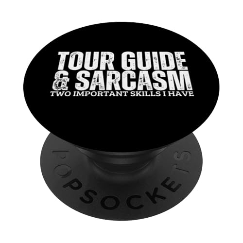 Reiseleiter und Sarkasmus Funny Safari Tour Guide PopSockets Klebender PopGrip von Funny Safari Tour Guide Outfit