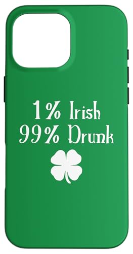 1 % Irisch, 99 % betrunkene St. Patrick's Day Witze Hülle für iPhone 16 Pro Max 1 % Irisch, 99 % betrunkene St. Patrick's Day Witze Hülle für iPhone 16 Pro Max von Funny Saint Patrick's Day Apparel