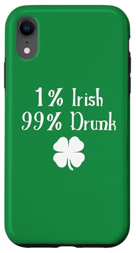 1 % Irisch, 99 % betrunkene St. Patrick's Day Witze Hülle für iPhone XR 1 % Irisch, 99 % betrunkene St. Patrick's Day Witze Hülle für iPhone XR von Funny Saint Patrick's Day Apparel