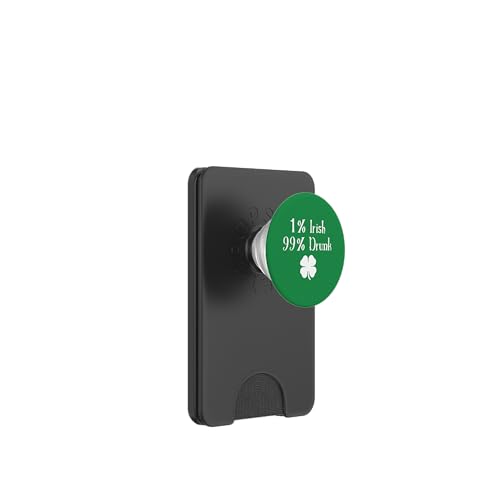 1 % Irisch, 99 % betrunkene St. Patrick's Day Witze PopSockets PopWallet für MagSafe 1 % Irisch, 99 % betrunkene St. Patrick's Day Witze PopSockets PopWallet für MagSafe von Funny Saint Patrick's Day Apparel