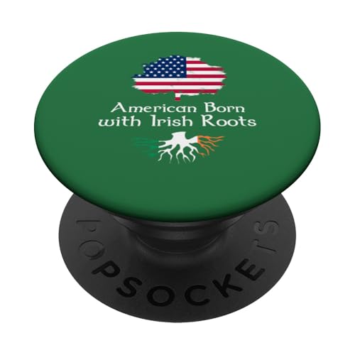 American Grown Irish Roots Heritage St. Patrick's Day Tree PopSockets Klebender PopGrip American Grown Irish Roots Heritage St. Patrick's Day Tree PopSockets Klebender PopGrip von Funny Saint Patrick's Day Apparel