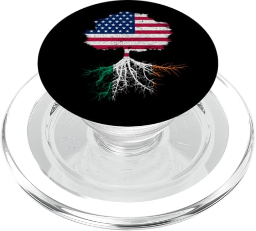 American Irish Tree Roots Grown Heritage St. Patrick's Day PopSockets PopGrip für MagSafe American Irish Tree Roots Grown Heritage St. Patrick's Day PopSockets PopGrip für MagSafe von Funny Saint Patrick's Day Apparel