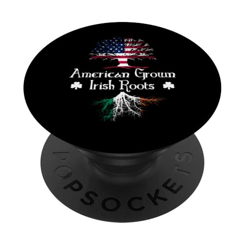 Amerikanischer Baum, der mit irischen Wurzeln angebaut wird St. Patrick's Day PopSockets Klebender PopGrip Amerikanischer Baum, der mit irischen Wurzeln angebaut wird St. Patrick's Day PopSockets Klebender PopGrip von Funny Saint Patrick's Day Apparel