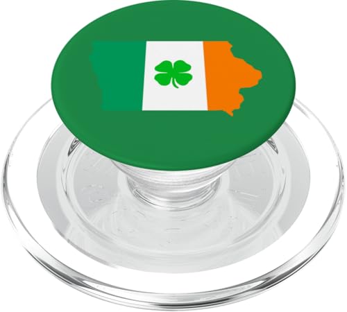Iowa Staatskarte Irische Flagge St. Patrick's Day PopSockets PopGrip für MagSafe Iowa Staatskarte Irische Flagge St. Patrick's Day PopSockets PopGrip für MagSafe von Funny Saint Patrick's Day Apparel