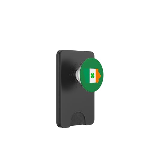 Iowa Staatskarte Irische Flagge St. Patrick's Day PopSockets PopWallet für MagSafe Iowa Staatskarte Irische Flagge St. Patrick's Day PopSockets PopWallet für MagSafe von Funny Saint Patrick's Day Apparel