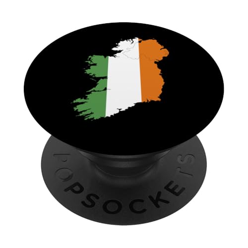 Irische Karte und Flagge Irlands Erbe St. Patrick's Day PopSockets Klebender PopGrip Irische Karte und Flagge Irlands Erbe St. Patrick's Day PopSockets Klebender PopGrip von Funny Saint Patrick's Day Apparel