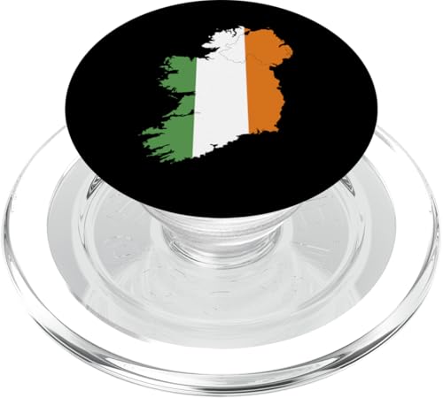 Irische Karte und Flagge Irlands Erbe St. Patrick's Day PopSockets PopGrip für MagSafe von Funny Saint Patrick's Day Apparel