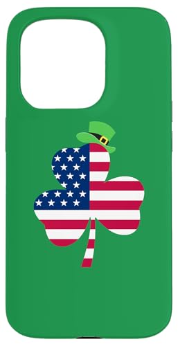 Irische amerikanische Flagge Irland Kleeblatt – St. Patrick's Day Hülle für iPhone 15 Pro Irische amerikanische Flagge Irland Kleeblatt – St. Patrick's Day Hülle für iPhone 15 Pro von Funny Saint Patrick's Day Apparel