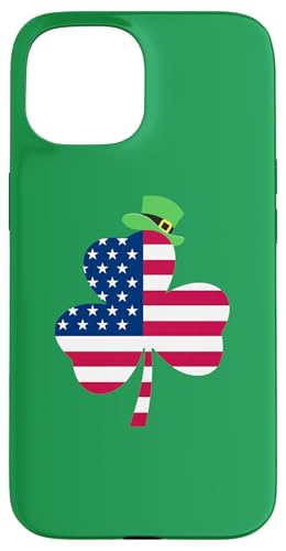 Irische amerikanische Flagge Irland Kleeblatt – St. Patrick's Day Hülle für iPhone 15 von Funny Saint Patrick's Day Apparel